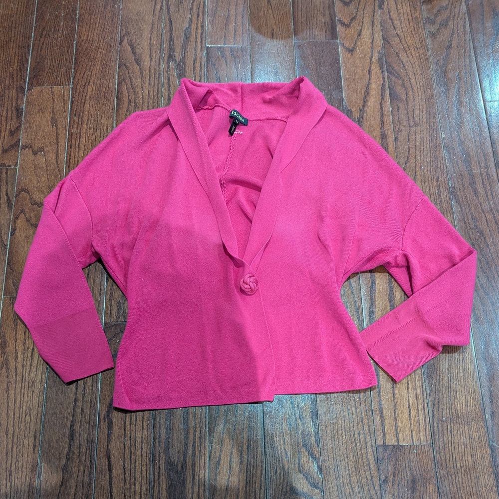 ESCADA fuschia knit sweater - size 42 (large)